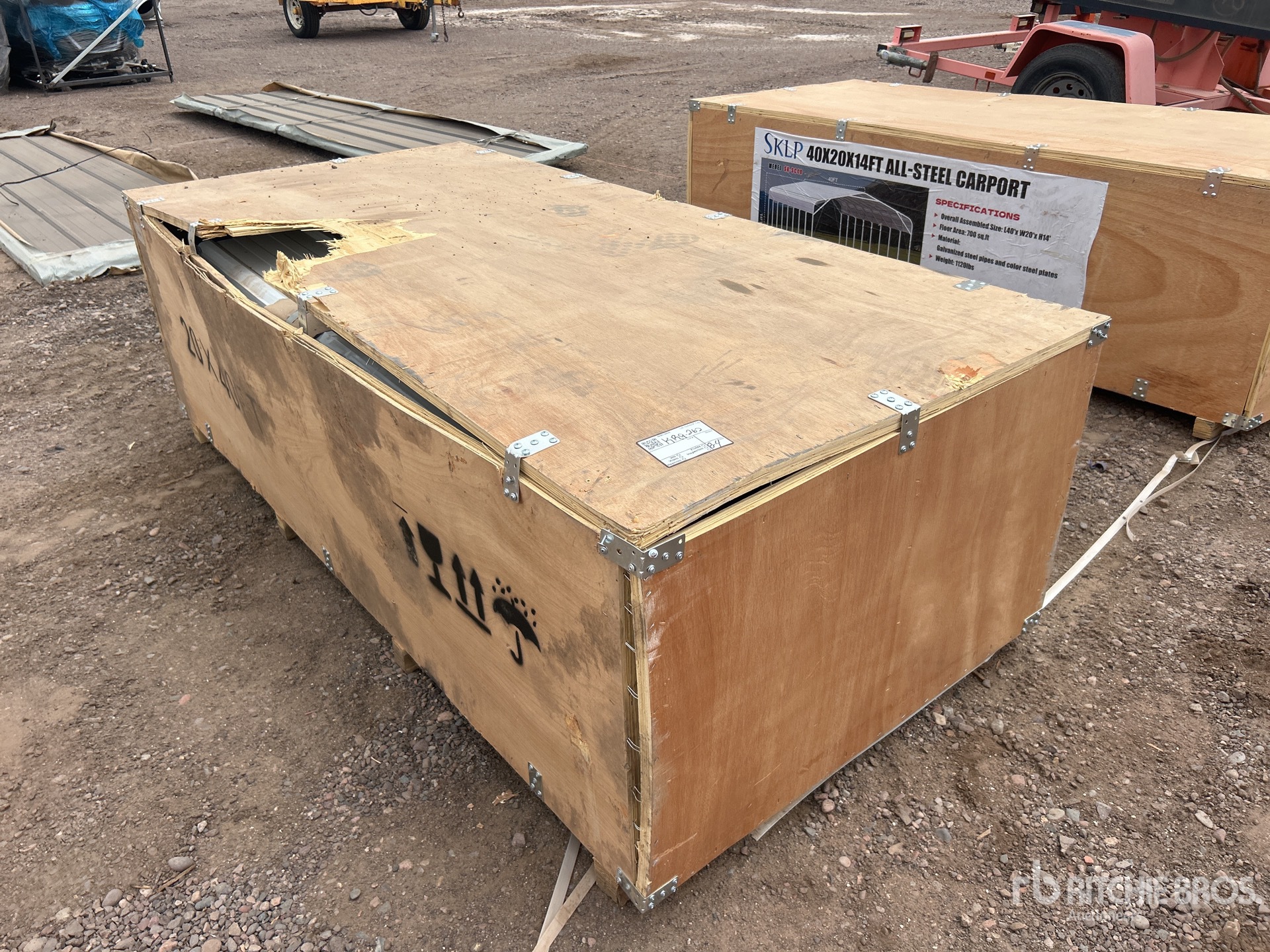 2026 SKLP SK-SC40 20 ft x 40 ft All-Steel Carport (Unused)