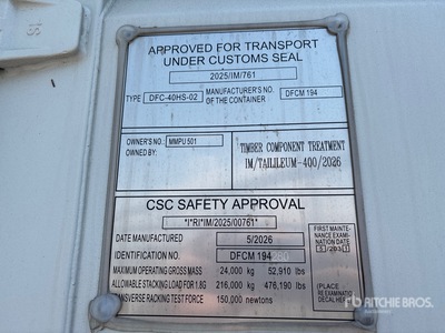 2026 40 ft High Cube Multi-Door Storage Container