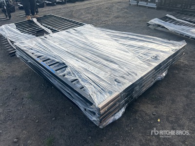 Quantity of (3) 2026 Suihe NG-14D -2 & NG-14Eu-1 14 ft Steel Bi-Parting Driveway Gate (Unused)