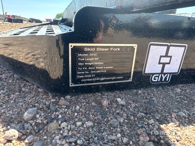 2026 GIYI GY-DHC 59 in Skid Steer Forks (Unused)