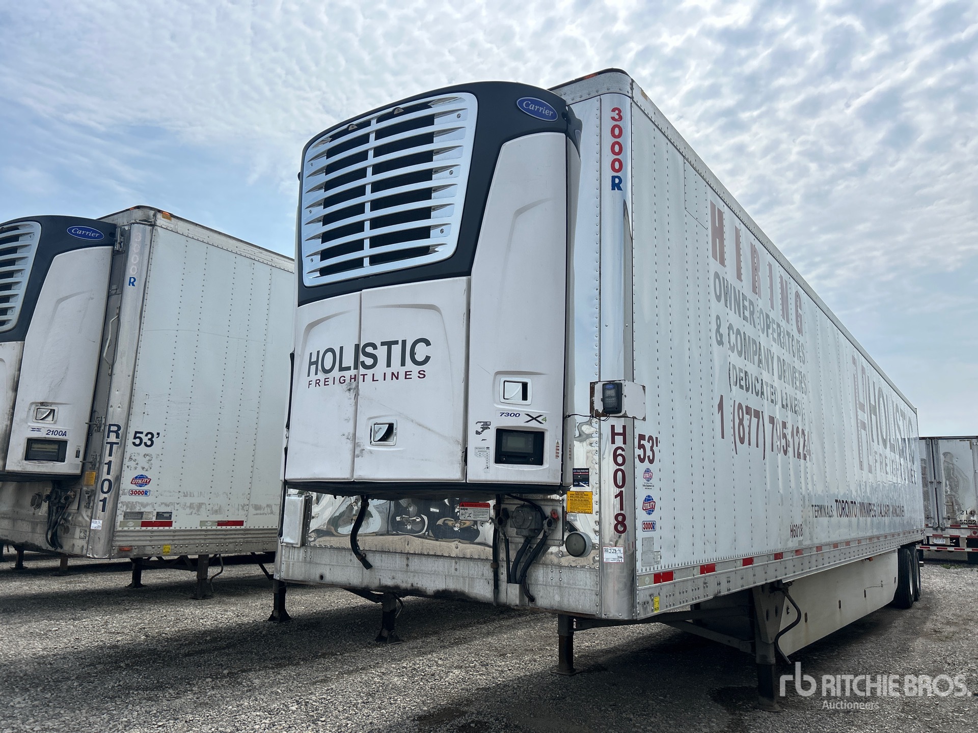2015 Utility VS2RA 53 ft x 102 in T/A Refrigerated Trailer
