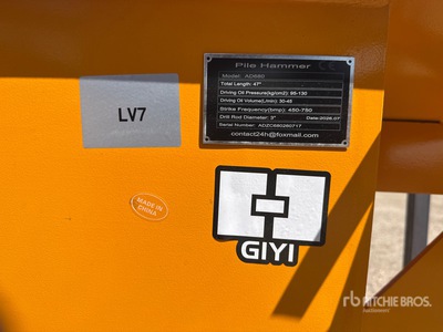 2026 GIYI GY-AD680 Skid Steer Post Driver (Unused)