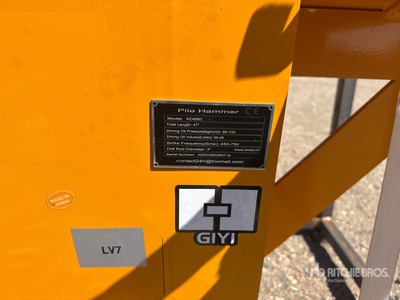 2026 GIYI GY-AD680 Skid Steer Post Driver (Unused)