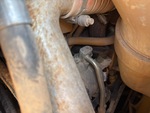 Engine with A/C Compressor