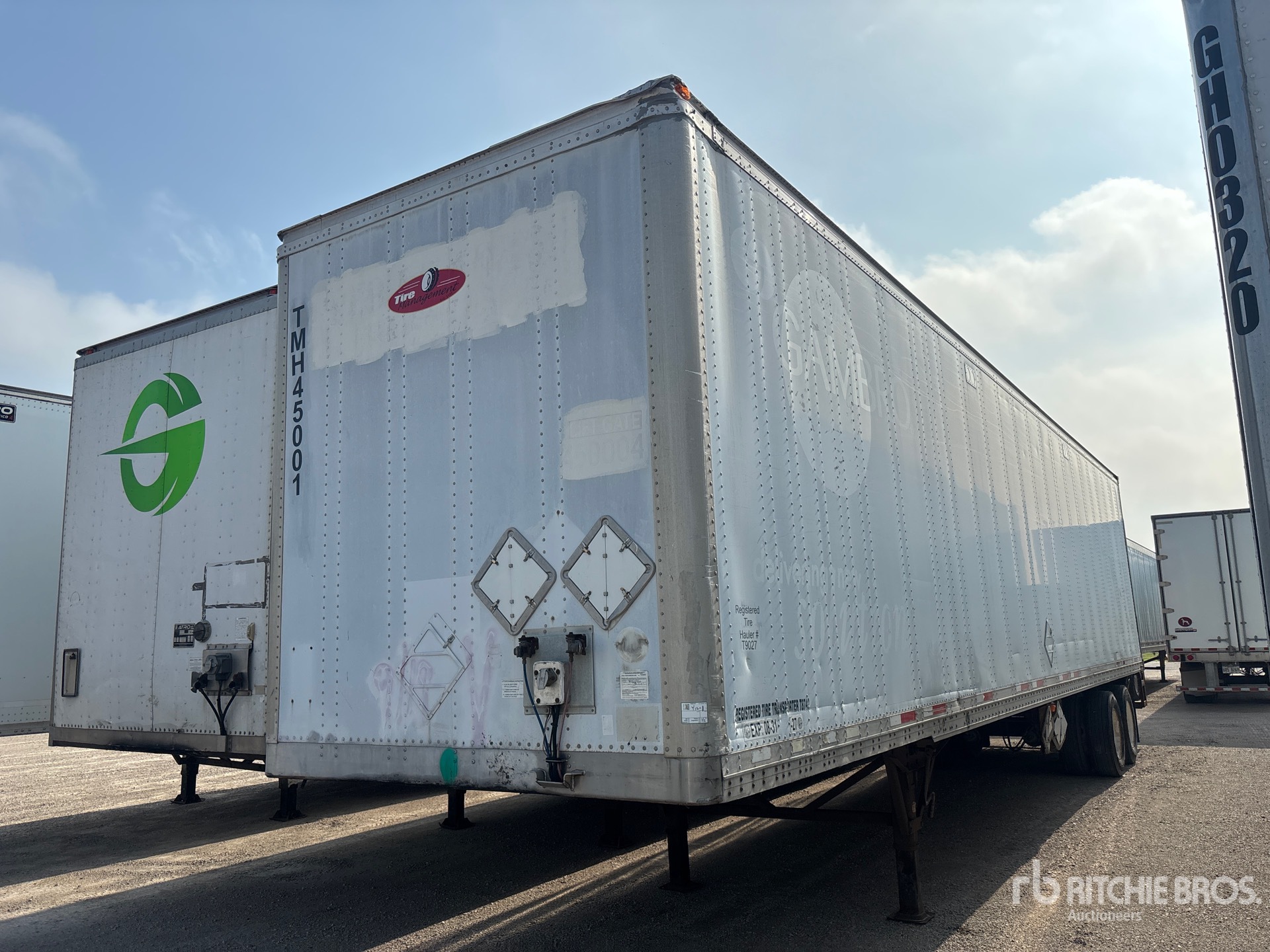 2003 Wabash 45 ft x 102 in T/A Van Trailer