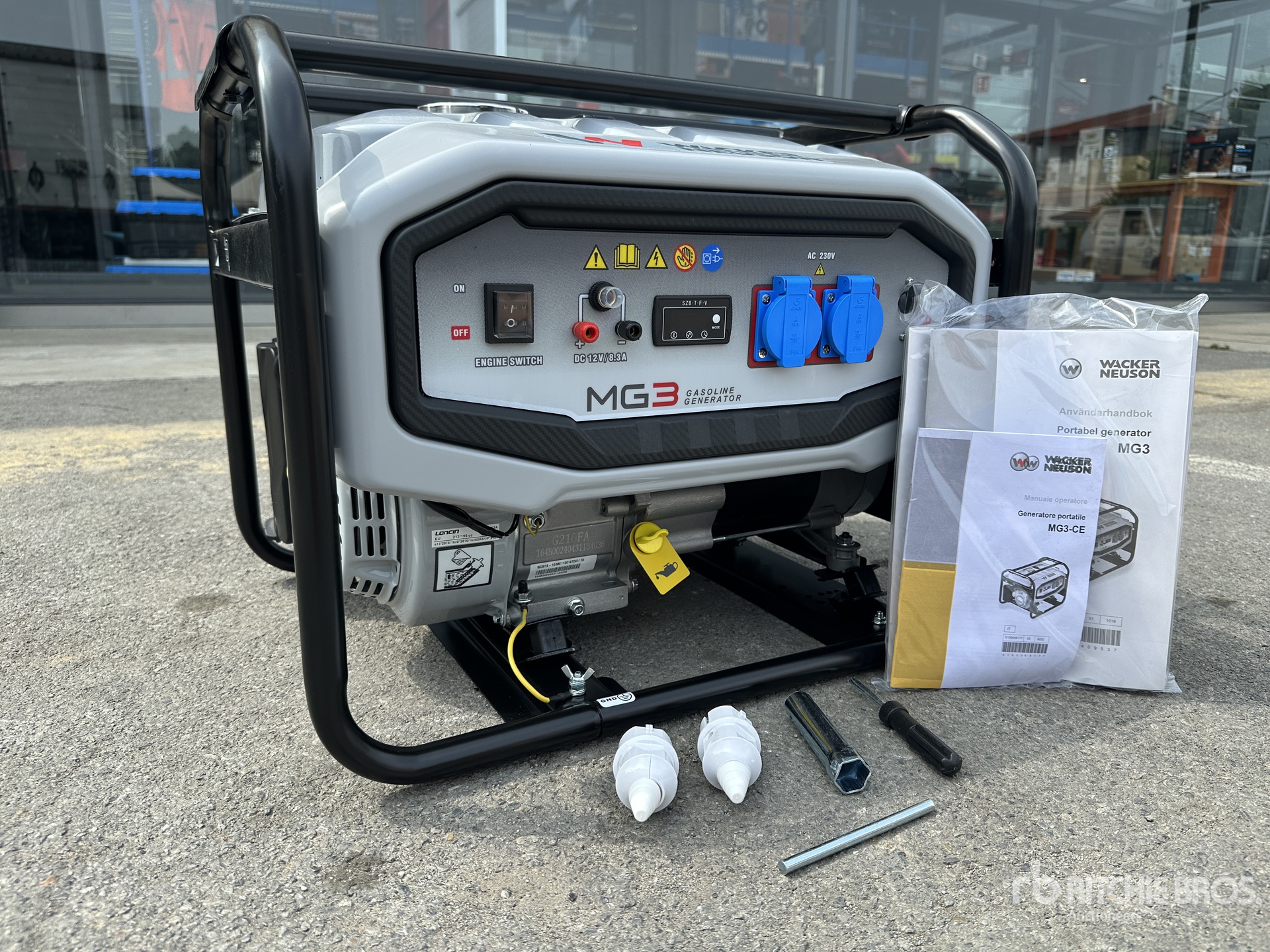 Wacker Neuson MG3-CE Pull-Start Portable Generator Set (Unused)