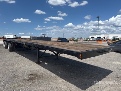 1995 Wabash L10 48 ft T/A Spread Axle مقطورة مسطحة