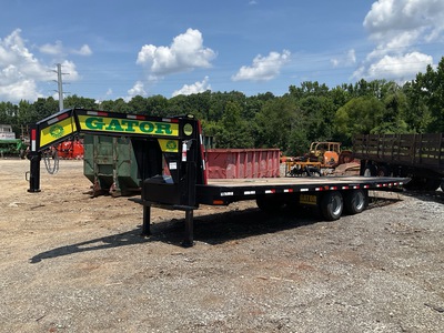 2025 Gatormade 20 + 10 Hydra Tail 30 ft T/A Gooseneck Hydraulic Tail Trailer