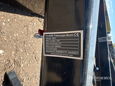 2026 GIYI GY-TB47 132 in 3300 lb Forklift Extendable Boom (Unused)