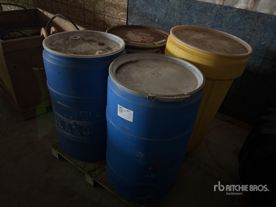 Quantity of 45 Gallon Drums With Spill Kit Materials