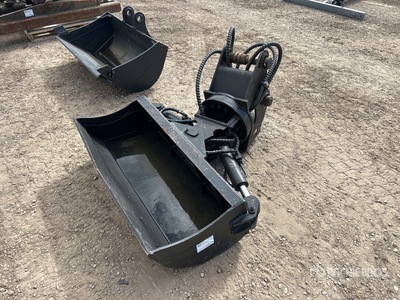 47 in Hydraulic Tilting Godet de pelleteuse