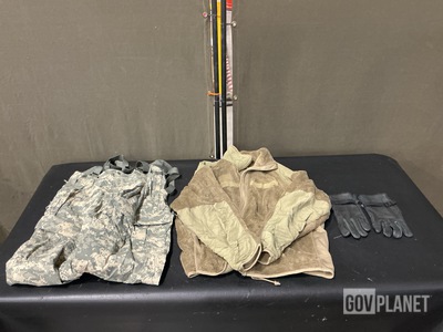 (90) Assorted Jackets, (41) Pairs of Cold Weather Glove Shells & Assorted Items