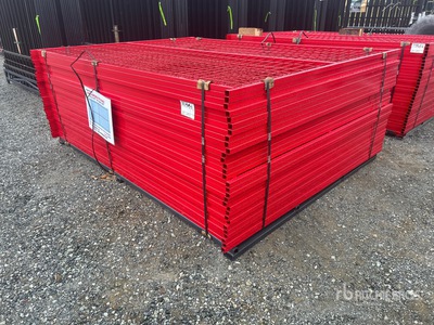 Quantity of (30) Canex 8 ft x 6 ft Powder Coated bouw hek (Unused)