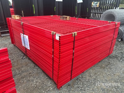 Quantity of (30) Canex 8 ft x 6 ft Powder Coated bouw hek (Unused)