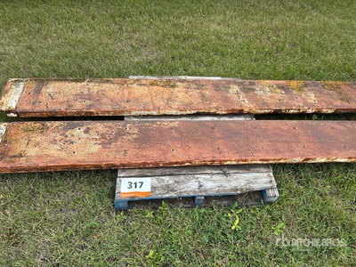 Quantity of (2) 10 ft x 14 in Steel Ramp