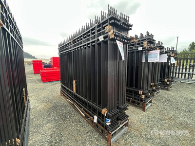 Quantity of (20) Canex 10 ft x 7 ft Powder Coated Wrought Iron bouw hek (Unused)