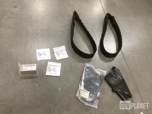 (7) Webbing Straps, (46) Repair Kits, (15) Shoulder Holsters & Assorted Items