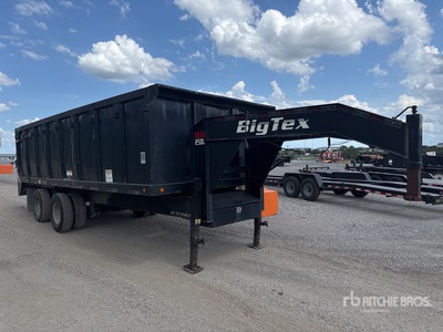 2017 Big Tex 25DU-20BK8SIR 20 ft T/A Gooseneck Dump Utility Trailer