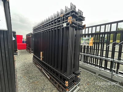 Quantity of (20) Canex 10 ft x 7 ft Powder Coated Wrought Iron bouw hek (Unused)