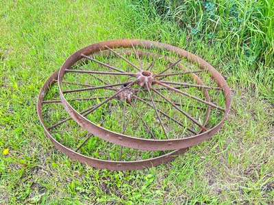 Quantity of (2) 45 in Steel Tractor Tire