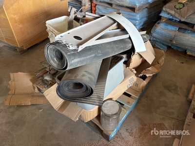 shelving parts, rebar, nails