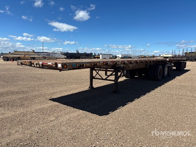 1993 Manac 32 ft Super B-Train Lead Flatbed Trailer