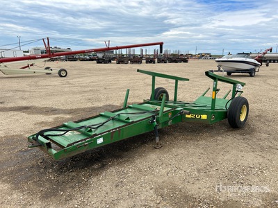 John Deere 20 مقطورة مكدس للبالات