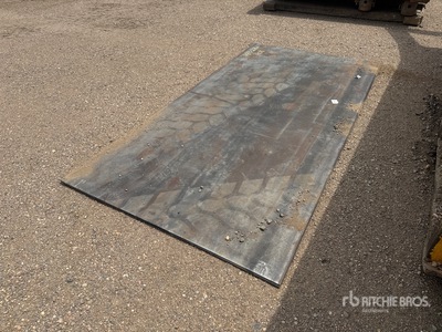 Quantity of (2) 2026 SKLP 5 ft x 9 ft 10 in (0.5 in Thick) Steel Plates (Unused)