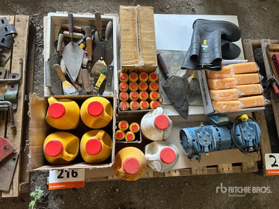 Sikatop Migrating Corrosion, Boots, Steel Chair, Pointing Trowels, Creeper, Booster Cable.