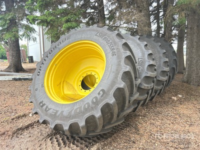 Quantity of (4) Good Year Optitorque 800/55R46 Tires - Fits John Deere 616R