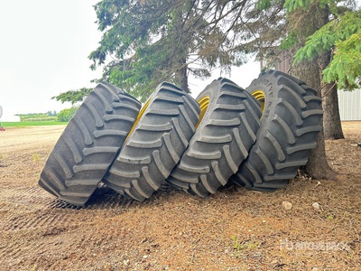 Quantity of (4) Good Year Optitorque 800/55R46 Tires - Fits John Deere 616R