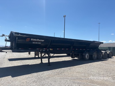Side Dump Industries DS48EAR2A2T11 5 Axle مقطورة تفريغ جانبية