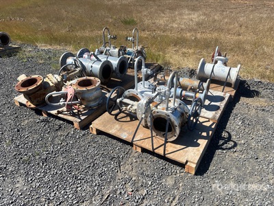 Quantity of (6) Pallets of 8 in and 4 in Valves