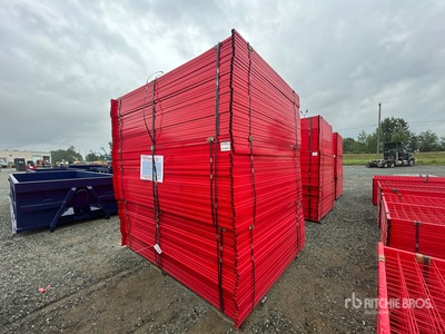 Quantity of (90) Canex 8 ft x 6 ft Powder Coated bouw hek (Unused)