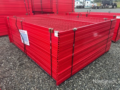 Quantity of (30) Canex 8 ft x 6 ft Powder Coated bouw hek (Unused)
