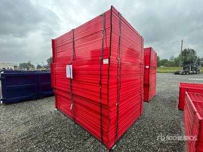Quantity of (90) Canex 8 ft x 6 ft Powder Coated bouw hek (Unused)