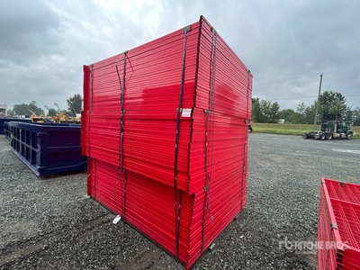 Quantity of (90) Canex 8 ft x 6 ft Powder Coated bouw hek (Unused)