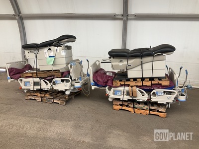 (2) Hill-Rom Progressa Pulmonary Hospital Beds & (2) Midmark Examination Tables