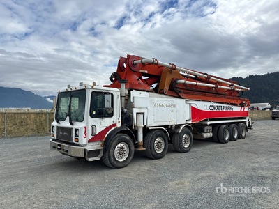 Concord CCP-52XZ-225 52 m on 2006 Mack 10x6 Twin-Steer Concrete Pump Truck