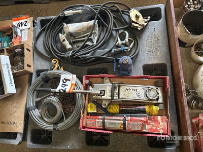 Garage Jack, Steel Cable, Pin, Bottle Jack