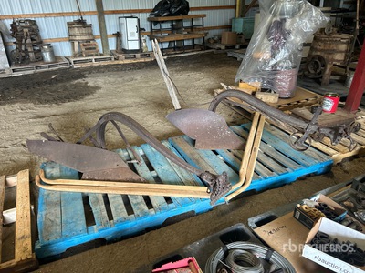Quantity of (2) 1 Bottom Antique Breaking Plow