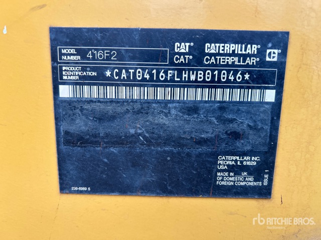 2017 Cat 416F2 4x4 Backhoe Loader
