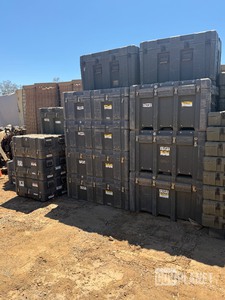 Lot of 21- Military Communication Storage Cases Waterproof and Stackable معدات الحاويات المتنوعة