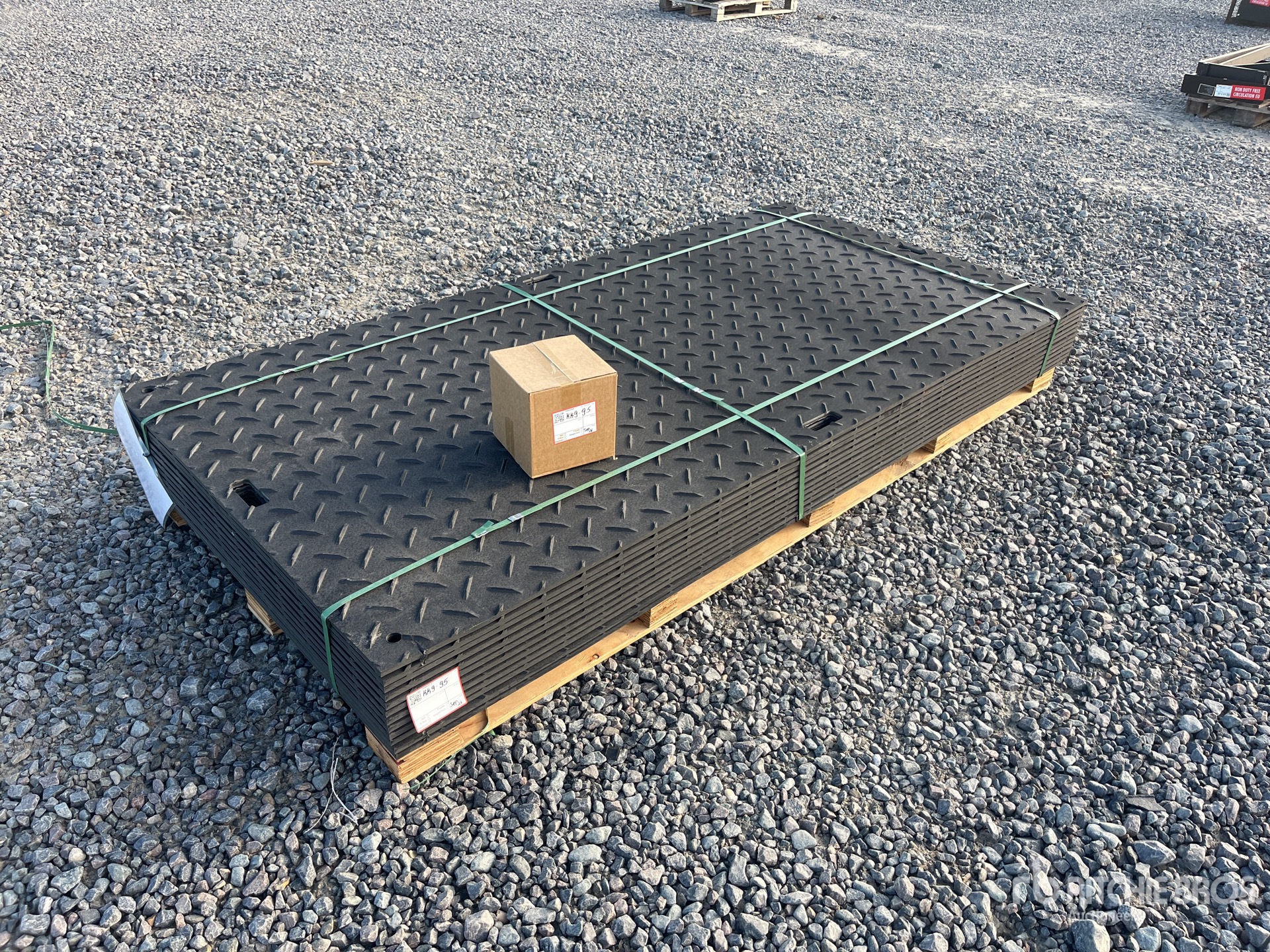 Quantity of (12) SKLP SK-LJB12 Polyethylene Sheet Ground Protection Mats (Unused)