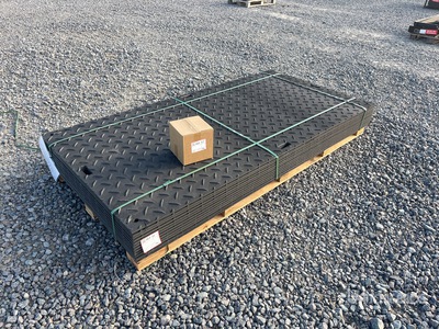 Quantity of (12) 2026 SKLP SK-LJB12 Polyethylene Sheet Ground Protection Mats (Unused)
