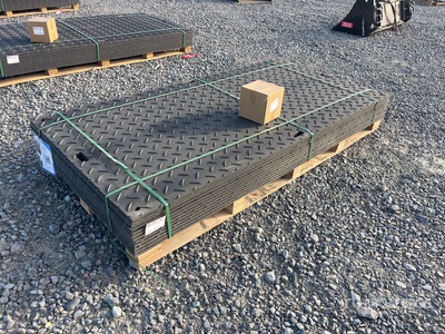 Quantity of (12) 2026 SKLP SK-LJB12 Polyethylene Sheet Ground Protection Mats (Unused)
