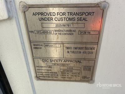 2026 40 Ft One-Way High Cube Storage Container (Unused)