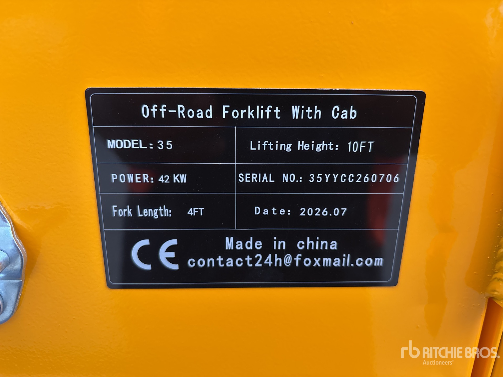 2026 SDLOOL SL-35 Rough Terrain Forklift (Unused)