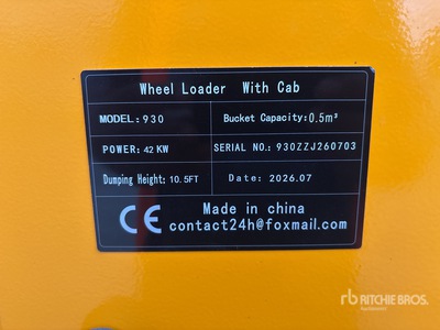 2026 SDLOOL SL930 Radlader (Unused)