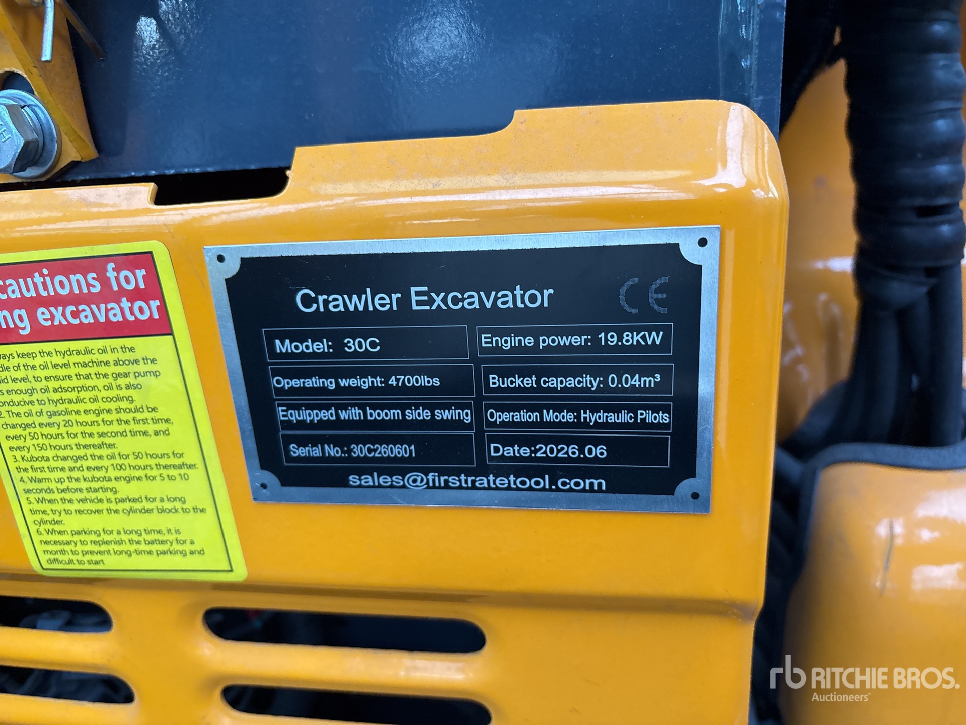 2026 VICSEC VC30C CRAWLER Mini Excavator (Unused)